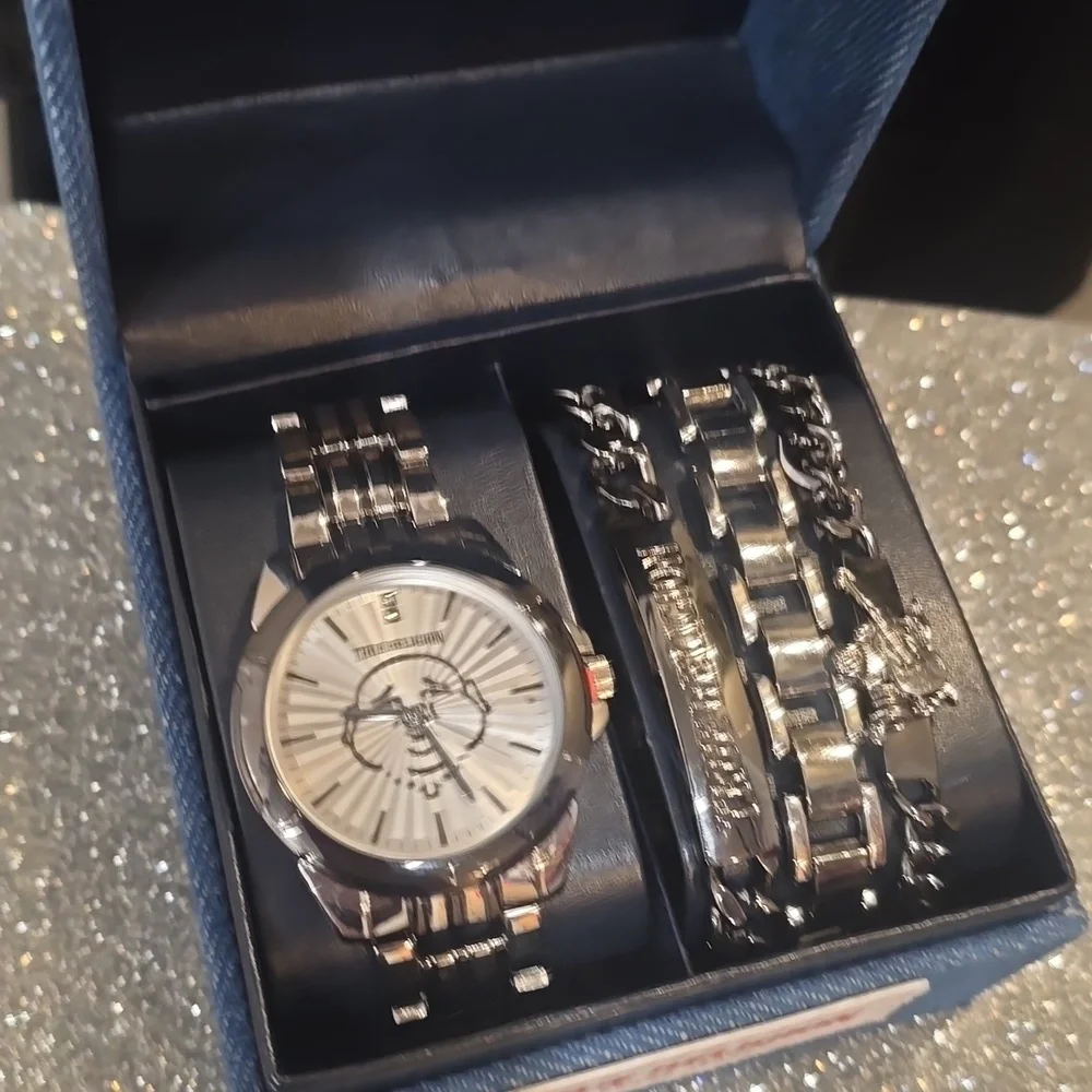 True Religion Buddha Guitsr Chronohraph Watch‎ & Bracelet Collection